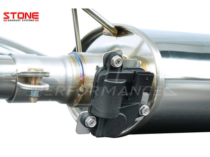 Stone Exhaust Ford 1.5T MK4 Focus Single Exit Twin Tailpipe Valvetronic Catback Exhaust System - ML Performance UK