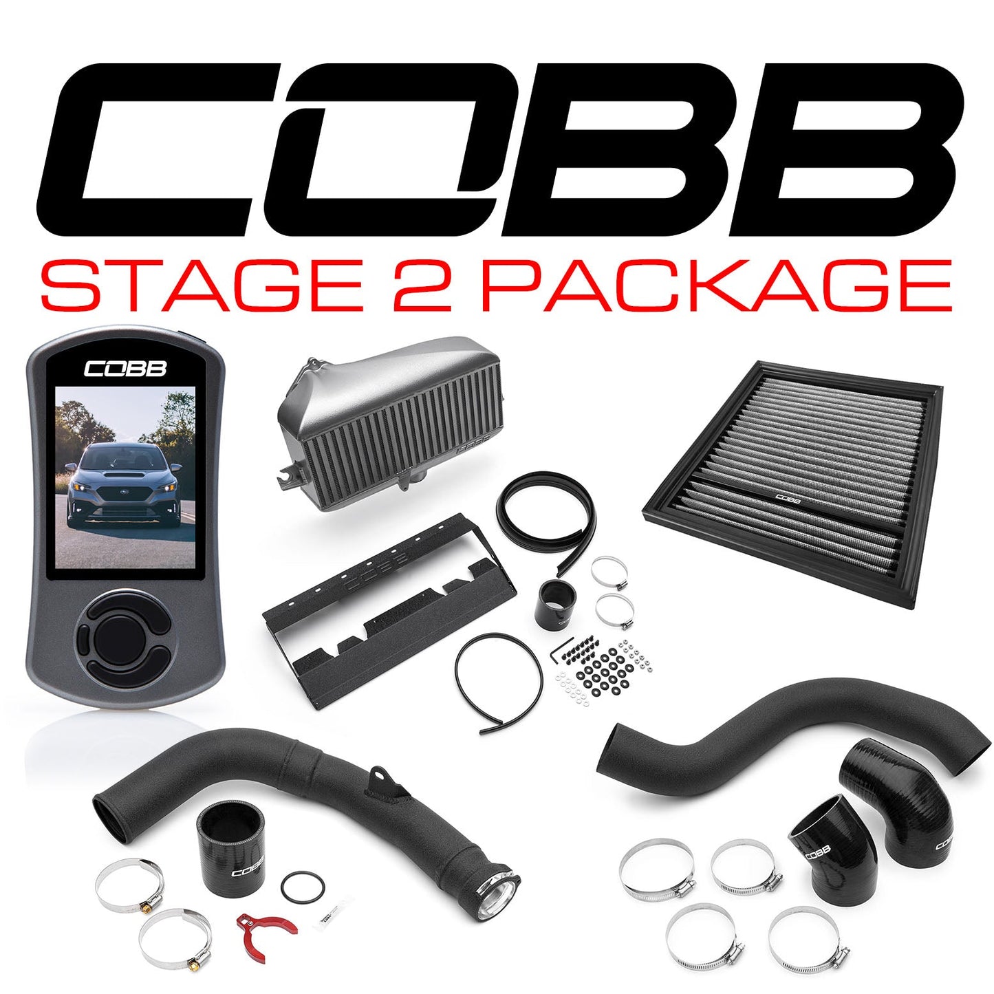 COBB SUB0060020-SL POWER PACKAGE STAGE 2 SILVER FOR SUBARU WRX 2022-2023