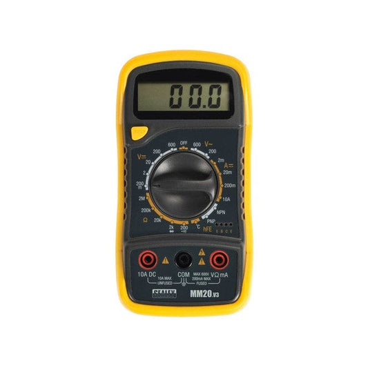 Sealey MM20 Digital Multimeter 8 Function with Thermocouple