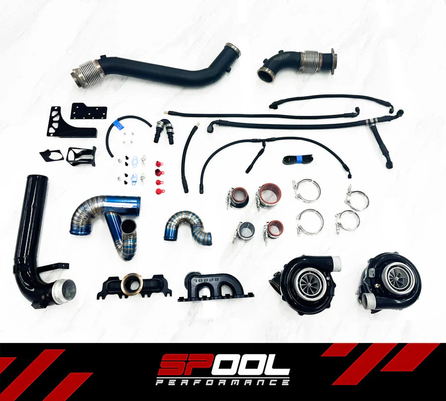 Spool Performance BMW S58 IFX TT Upgraded Full Frame Twin Turbo Kit (Inc. G87 M2, G80 M3 & G82 M4)