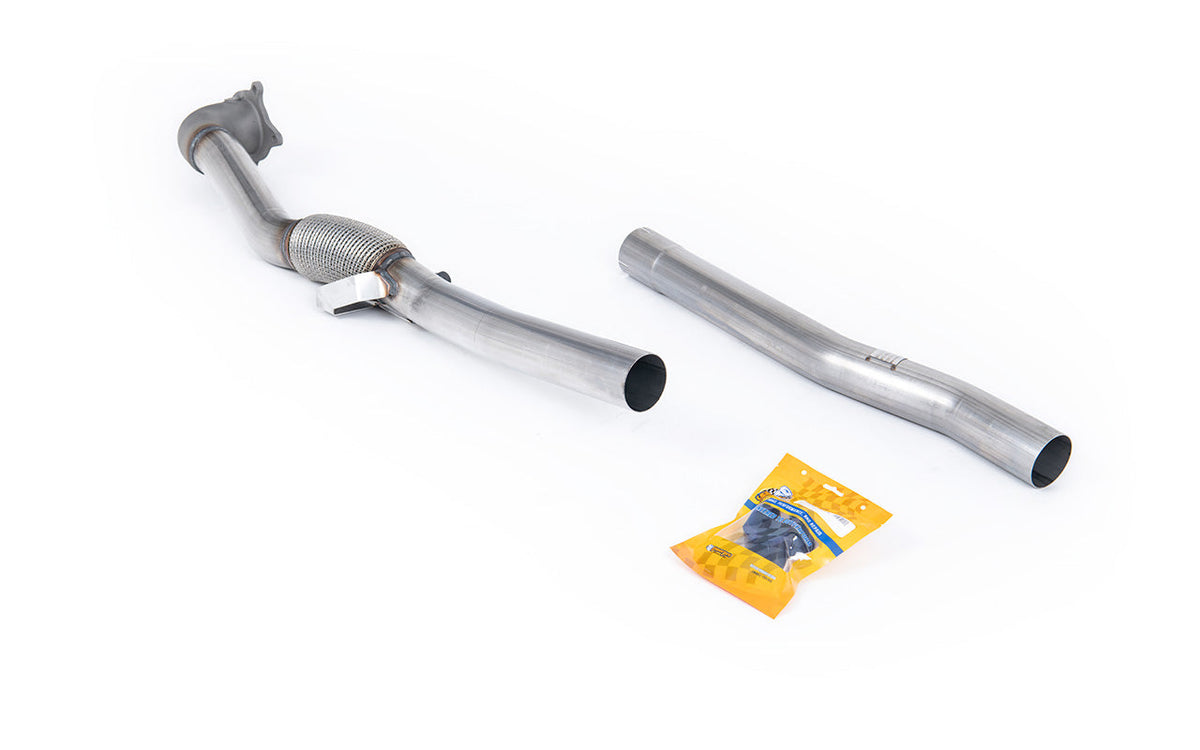 MillTek SSXVW216-2 Stainless Steel Cast Large Bore Downpipe with Catalyst Delete (For Milltek Cat-Back) (VW Golf)