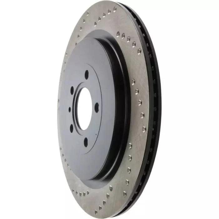 StopTech 128.61105L Ford Mustang Shelby GT500 5.8 Supercharged 350x19 Sport Cross Drilled Brake Disc - Rear Left