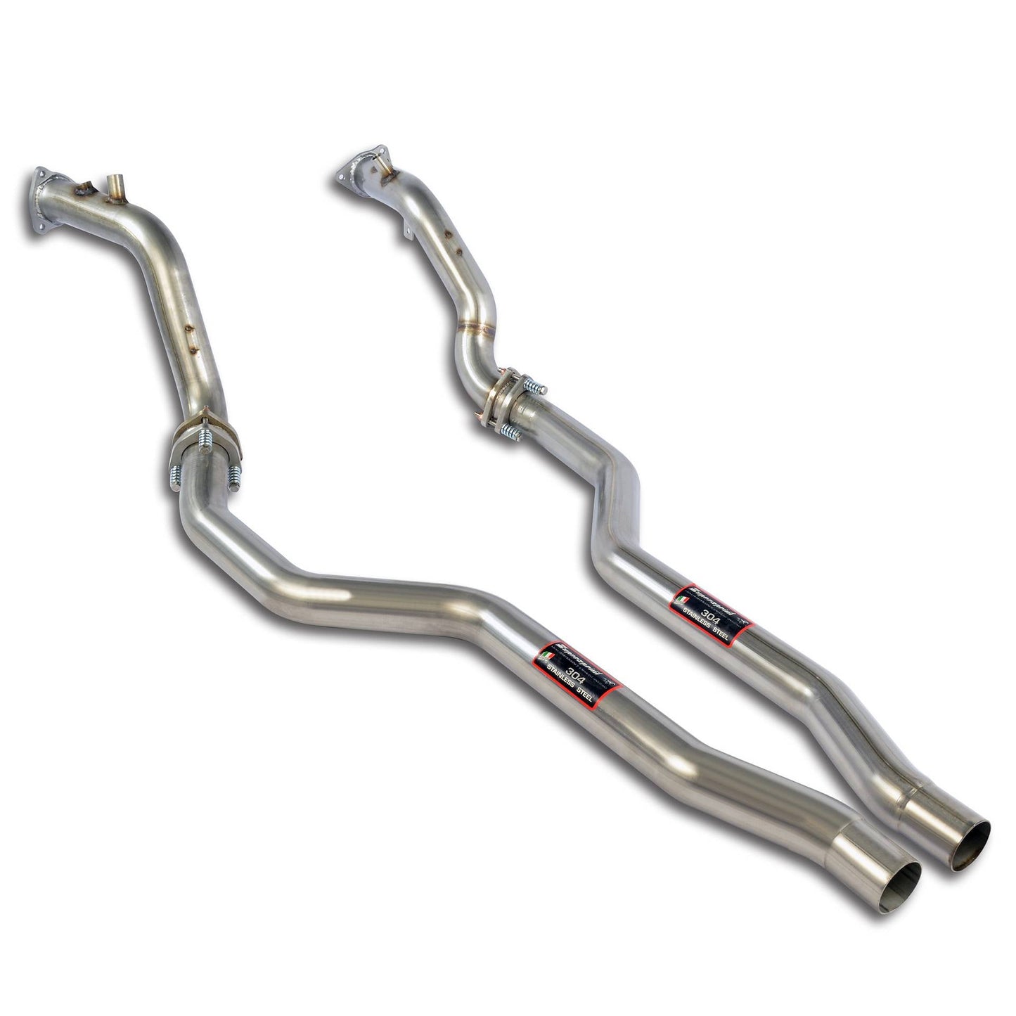 Supersprint Audi B8 S5 4.2L V8 Coupe Catless Downpipe Kit, Right & Left (Replaces catalytic converter)