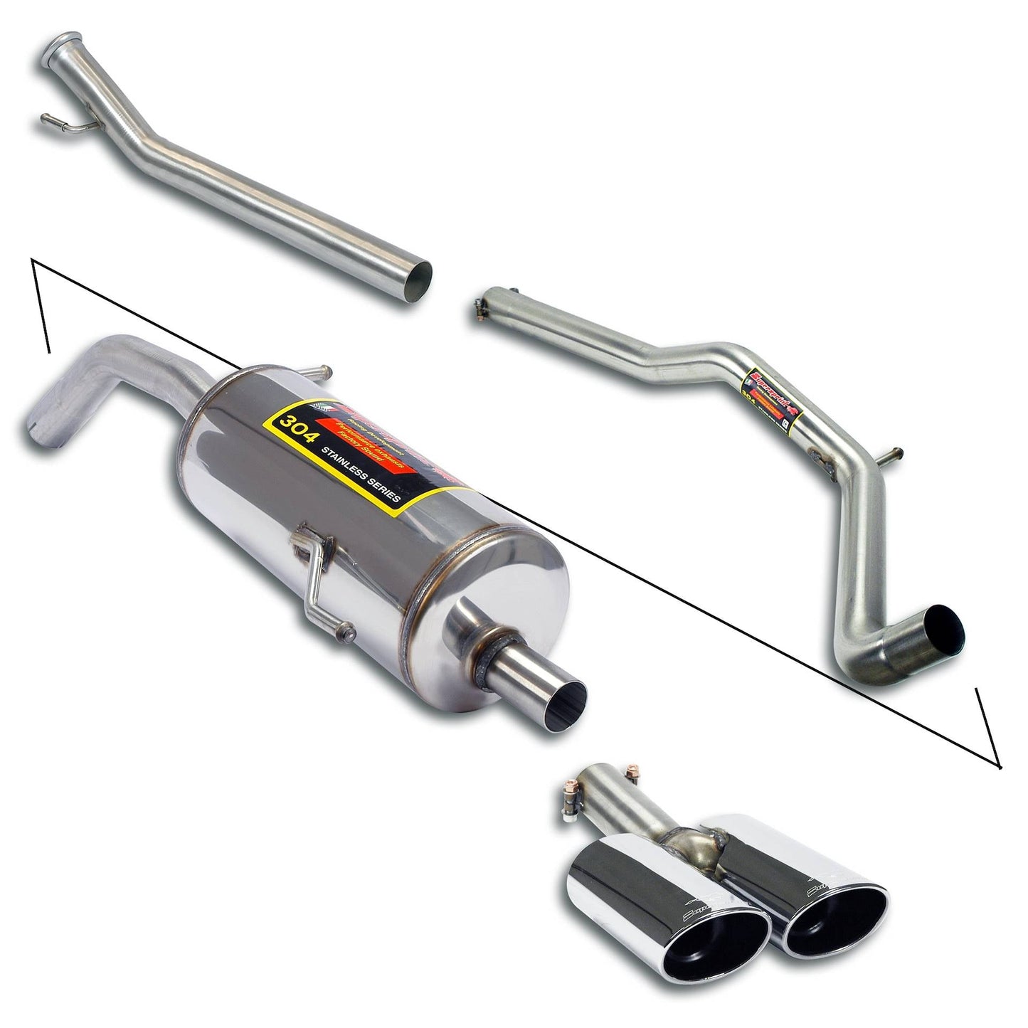 Supersprint Peugeot RCZ Sport Package Cat-Back Exhaust Kit