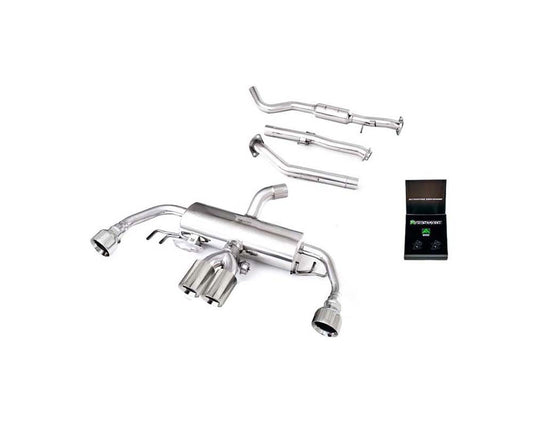 Armytrix Valvetronic Exhaust System Toyota GR Corolla 1.6L 2023+ with Chrome Silver Tips