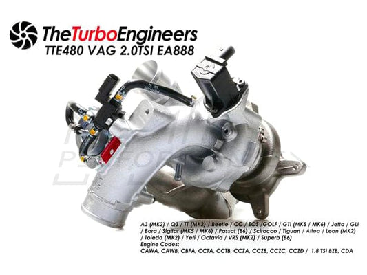 TTE VW 2.0T TSI Turbocharger Upgrade TTE480 EA888 Gen1 (Golf GTI Leon FR Scirocco)