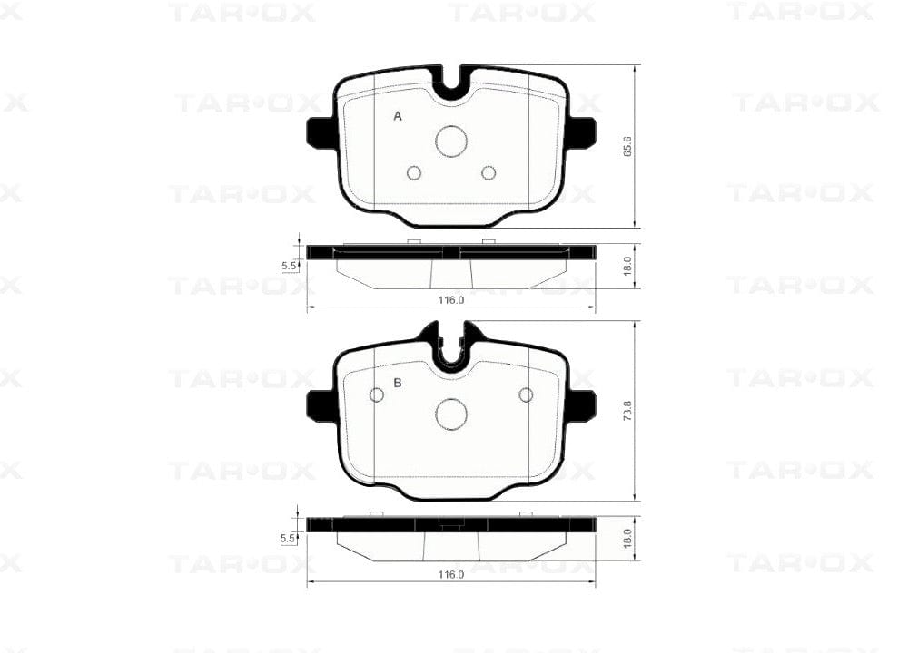 Tarox SP0589.112 BMW F10 M5 Rear Brake Pads - Strada