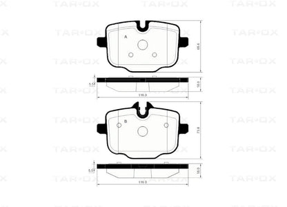 Tarox SP0589.112 BMW F10 M5 Rear Brake Pads - Strada