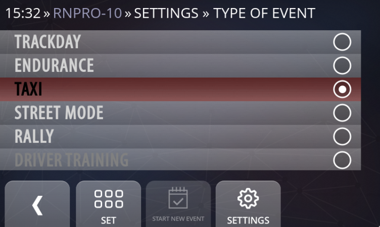 RN VISION P-PRO-MOD-ENDTAXI RN PRO ENDURANCE TAXI MODE