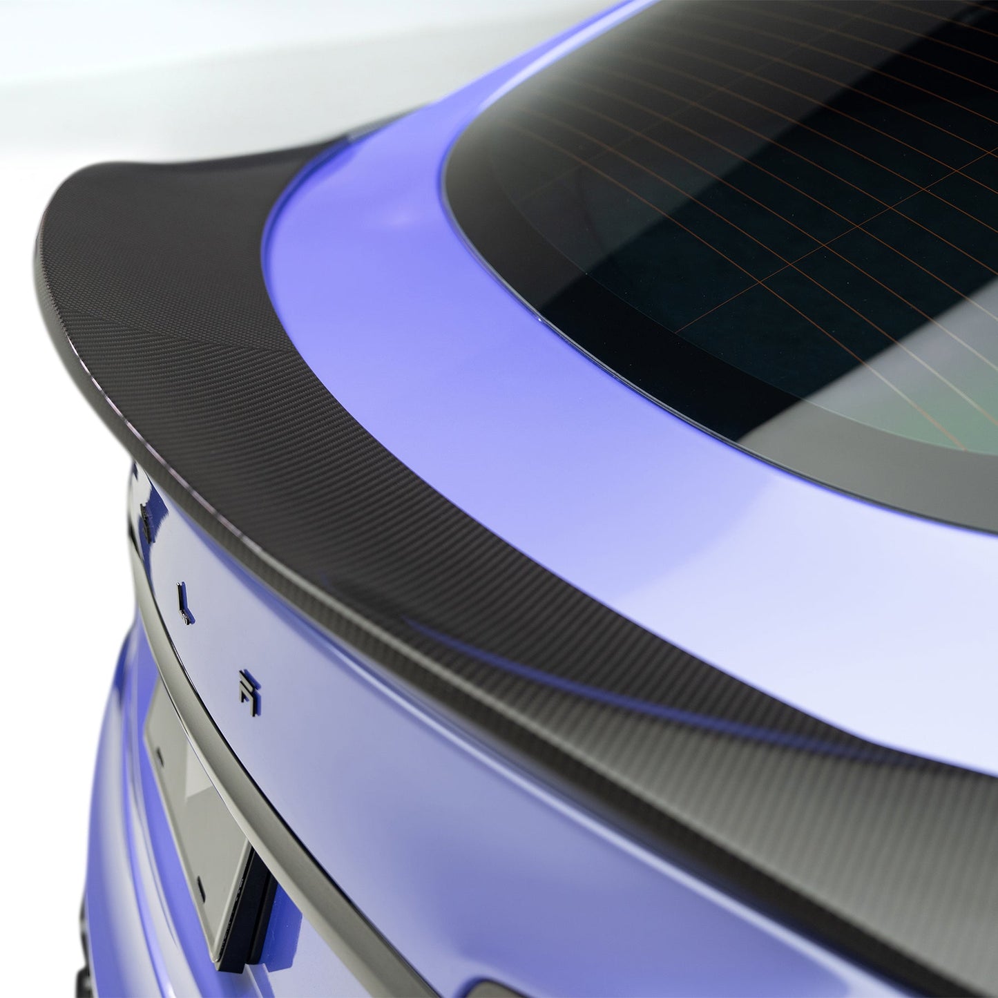 Vorsteiner TEV3060 VRS Tesla Model S Plaid Aero Decklid Spoiler Carbon Fiber PP 2x2 Glossy