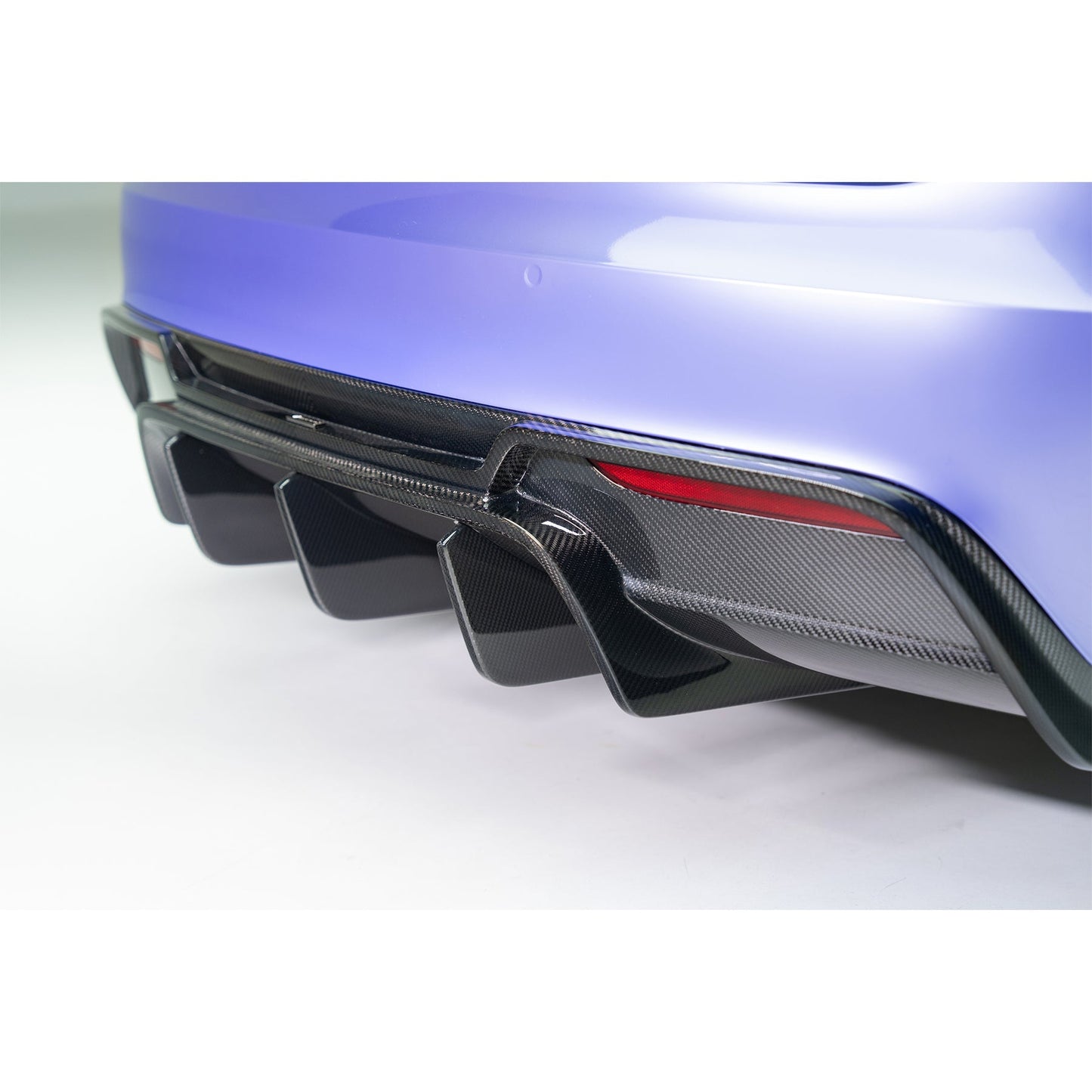 Vorsteiner TEV3040 VRS Tesla Model S Plaid Aero Rear Diffuser Carbon Fiber PP 2x2 Glossy