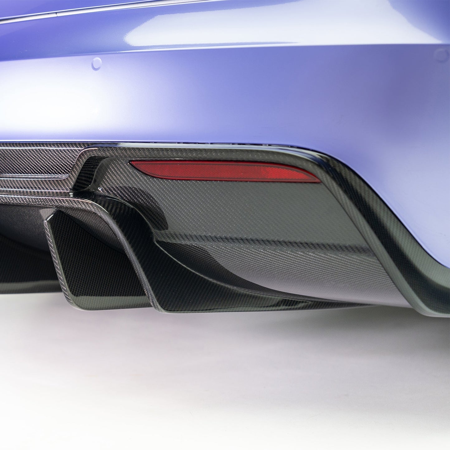Vorsteiner TEV3040 VRS Tesla Model S Plaid Aero Rear Diffuser Carbon Fiber PP 2x2 Glossy