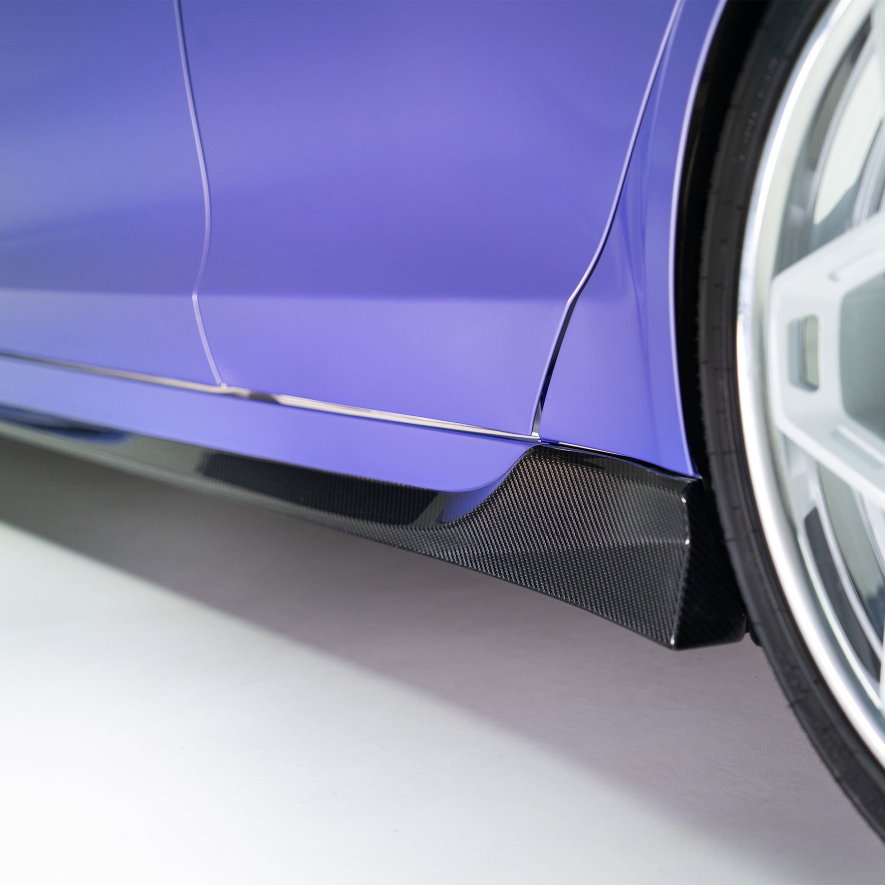 Vorsteiner TEV3030 VRS Tesla Model S Plaid Aero Side Skirts Carbon Fiber PP 2x2 Glossy