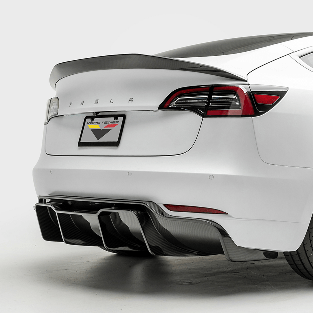 Vorsteiner TEV1050 Tesla Model 3 Volta Aero Rear Diffuser *TRACK EDITION*