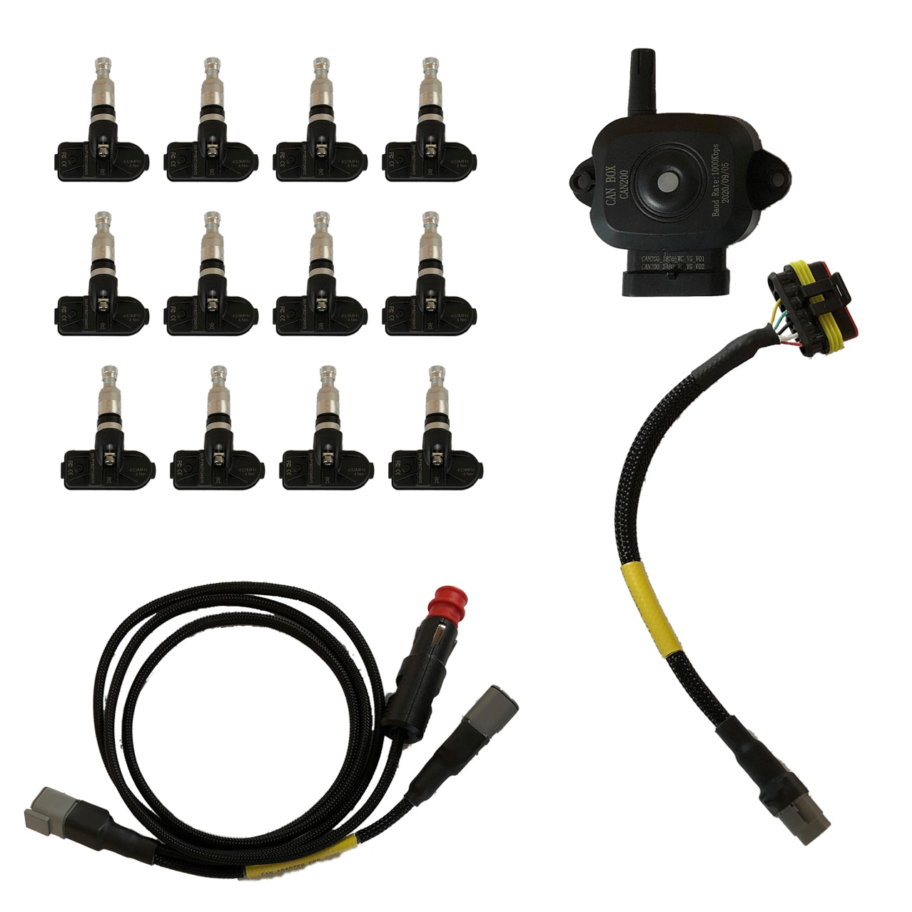 RN VISION P-TPMS-KIT-12-SENSOR-TRACKDAY TIRE PRESSURE MONITORING SYSTEM KIT FOR 12 WHEELS - TRACKDAY