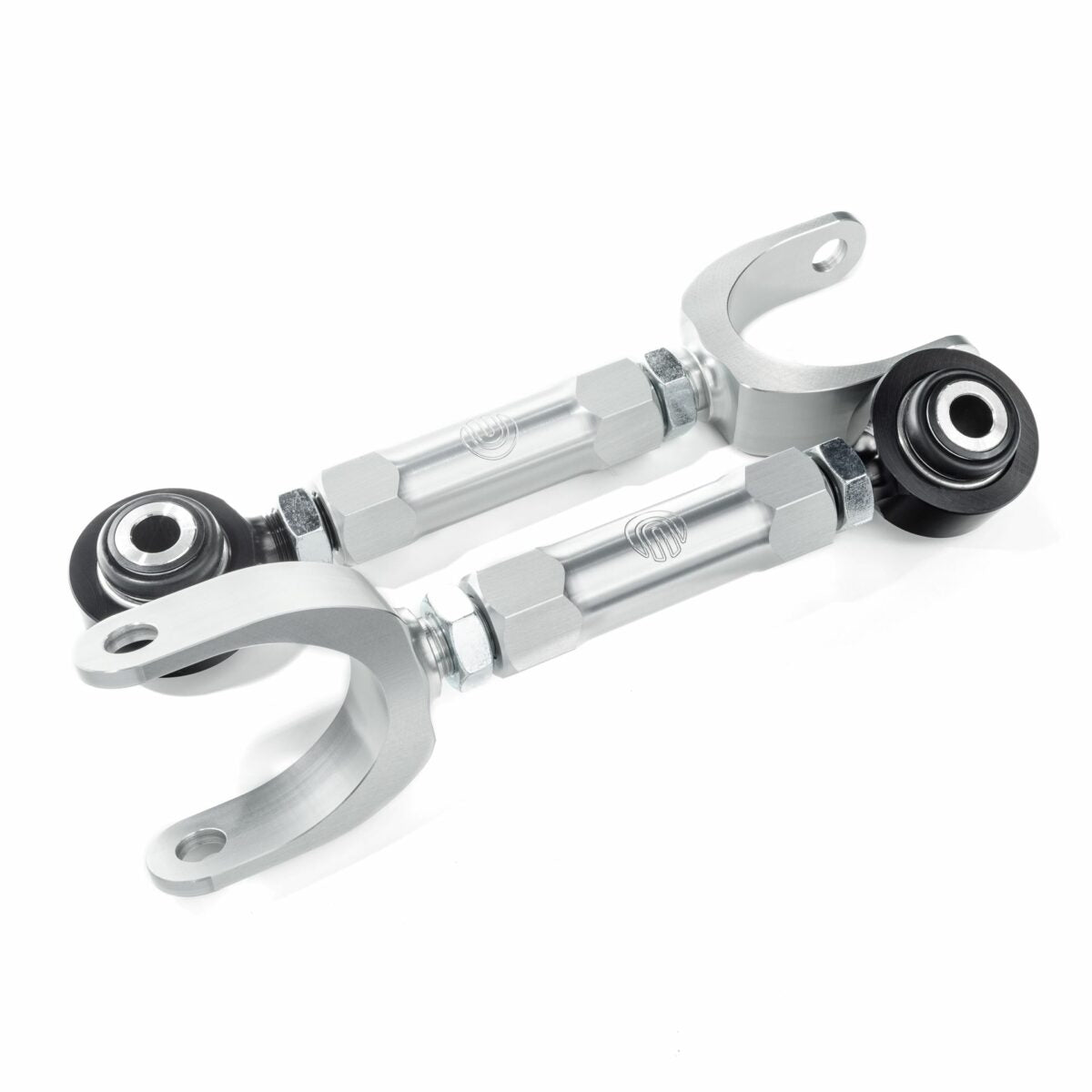 UNPLUGGED PERFORMANCE UP-M3MY-313-1.1 BILLET ADJUSTABLE REAR CAMBER ARM SET - STREET & TRACK DAY FOR TESLA MODEL 3 / MODEL Y