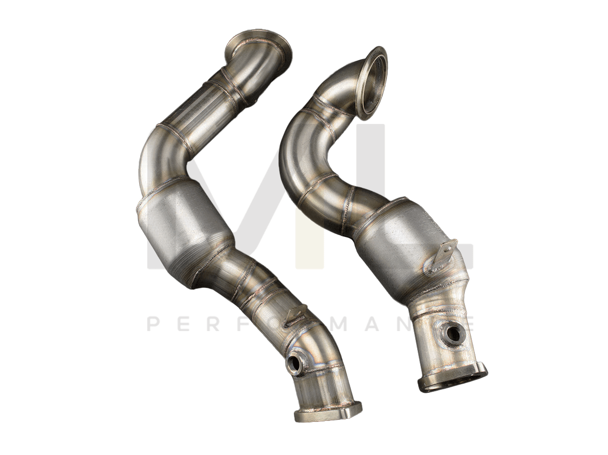 Ultimate Racing BMW N54 E82 E88 E90 E92 Metal Substrate High-Flow Catted Downpipes - RHD (135i & 335i)