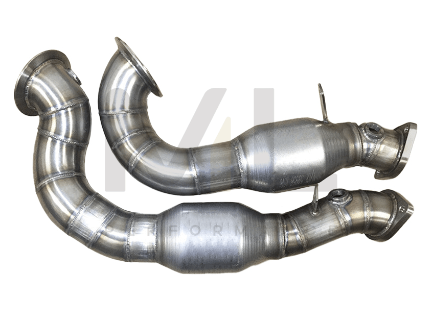 Ultimate Racing BMW N54 E82 E88 E90 E92 Metal Substrate High-Flow Catted Downpipes - RHD (135i & 335i)