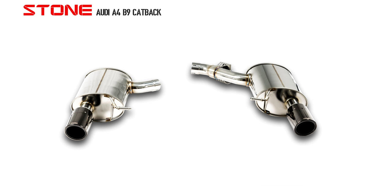 Stone Exhaust Audi EA888 B9 Valvetronic Catback Exhaust System (A4 40 TFSI & A5 40 TFSI) - ML Performance UK