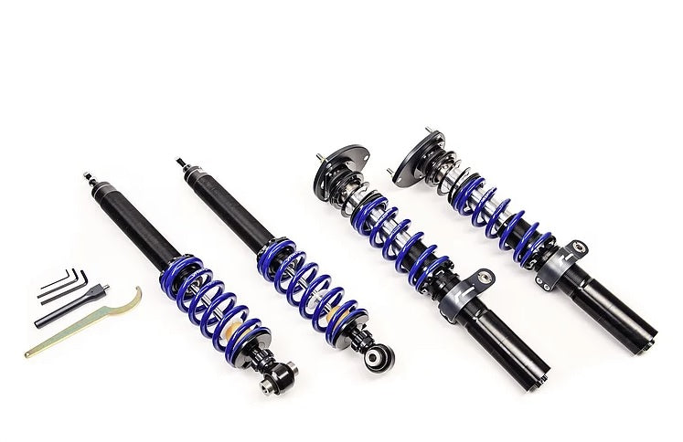 Racingline Audi VW Track Suspension Kit 2 Way Adjustable & Rear Coilover Inc Top Mount (MK5/MK6 Golf/GTI/R & 8P/8J A3/S3/TT/TTS/TTRS)