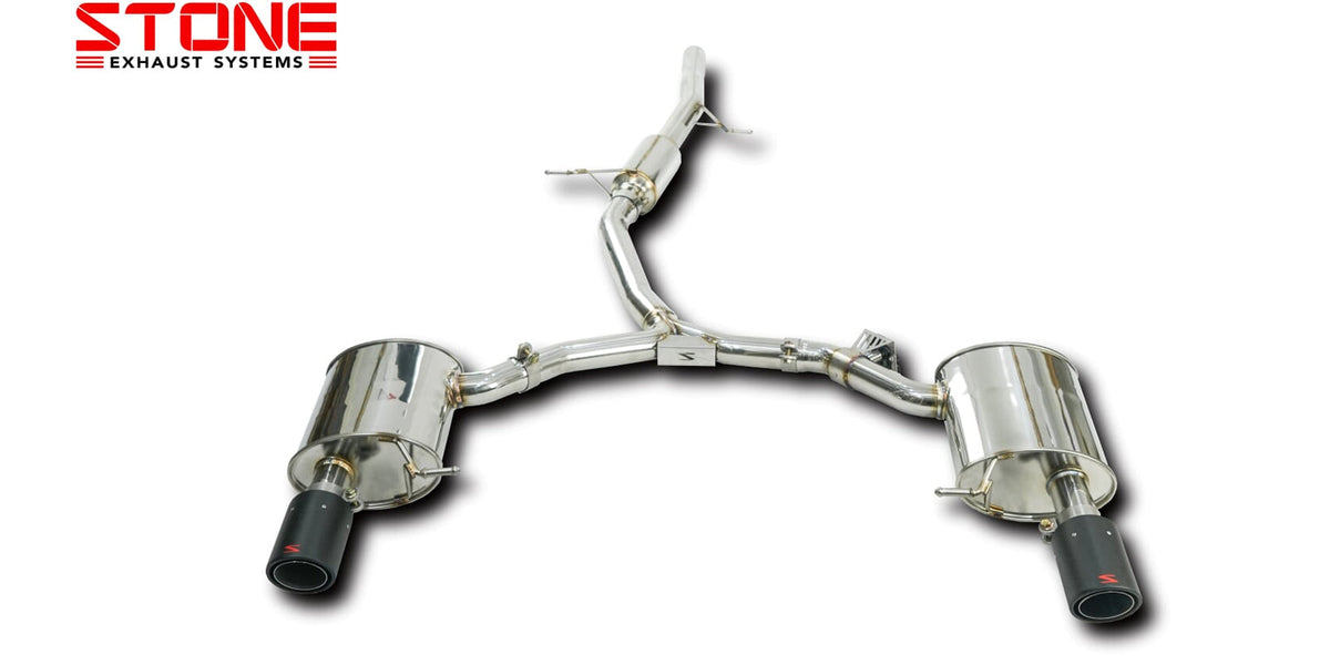 Stone Exhaust Audi EA888 B9 Valvetronic Catback Exhaust System (A4 40 TFSI & A5 40 TFSI) - ML Performance UK