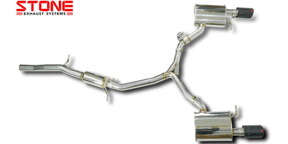Stone Exhaust Audi EA888 B9 Valvetronic Catback Exhaust System (A4 40 TFSI & A5 40 TFSI) - ML Performance UK