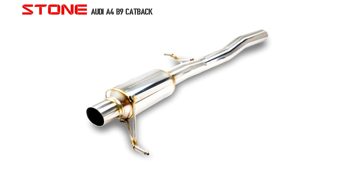 Stone Exhaust Audi EA888 B9 Valvetronic Catback Exhaust System (A4 40 TFSI & A5 40 TFSI) - ML Performance UK