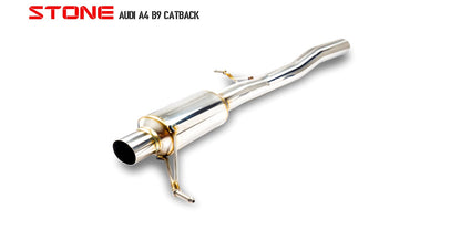 Stone Exhaust Audi EA888 B9 Valvetronic Catback Exhaust System (A4 40 TFSI & A5 40 TFSI) - ML Performance UK