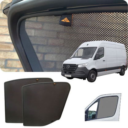Heyner TROMERCSPRW907F Mercedes Sprinter W907 2018-Onwards - Front Windows Shades Set Of 2Pcs.