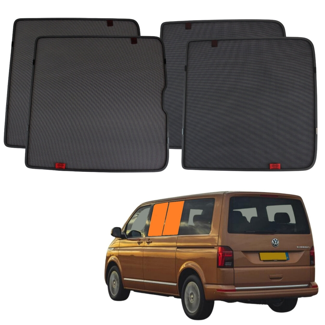 Heyner H519530 Shades Vw Multivan T5 2003-2015 Rear Doors