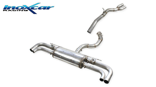 InoXcar VALV.RSQ3.SUV.01 Audi RSQ3 (Type F3) Direct Central Pipe + Rear Silencer R+L + Valves Assembly With Original Electric Engines