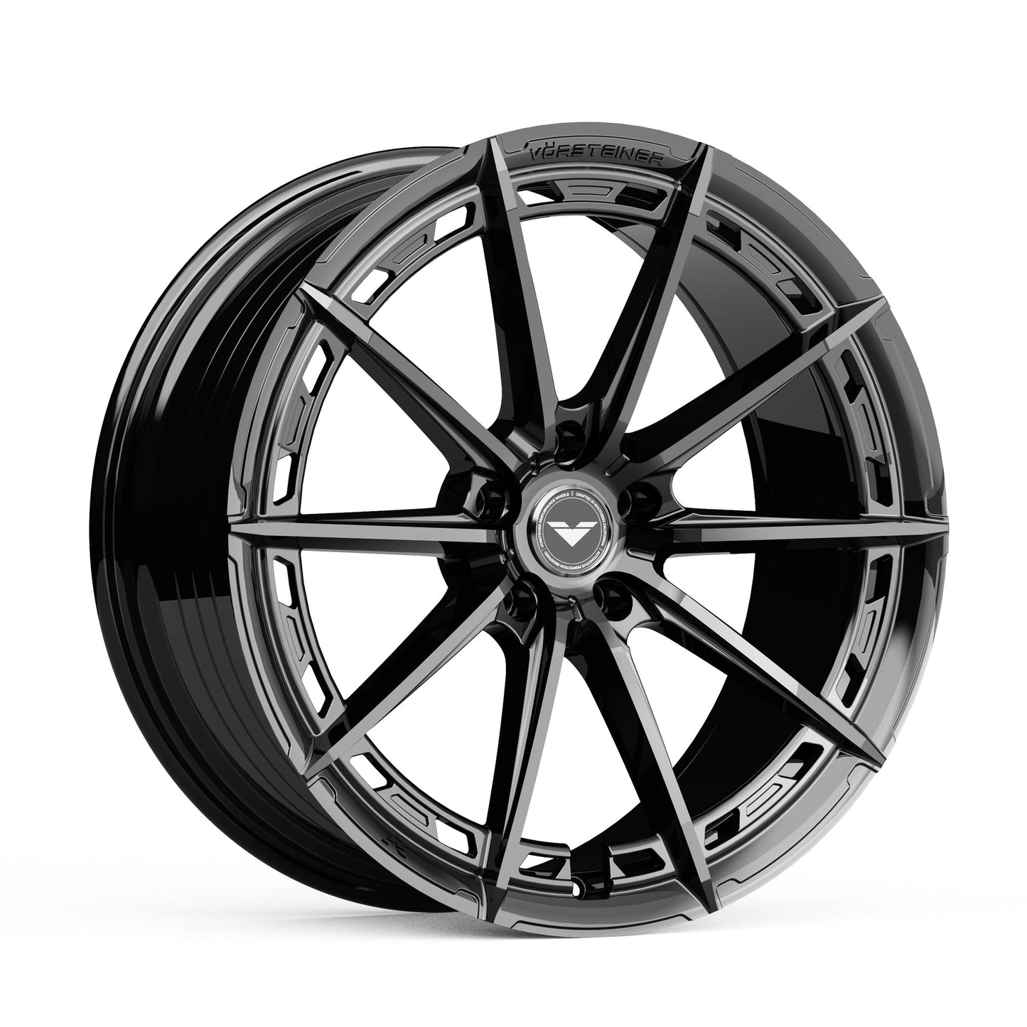 Vorsteiner VFX001.20085.5112.27S.57.GB 20X8.5 5X112 Gloss Black Flow Forged Wheel