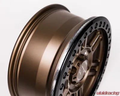 Vivid Racing VRF-D16B-MAVR-SBZ VR Forged D16 Beadlock Wheel Set of 4 Can-Am Maverick R 15x6.0 6x139.7 Satin Bronze