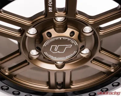 Vivid Racing VR-D16B-1560-40-61397-SBZ VR Forged D16 Beadlock UTV Wheel Satin Bronze 15x6 +40mm 6x139.7