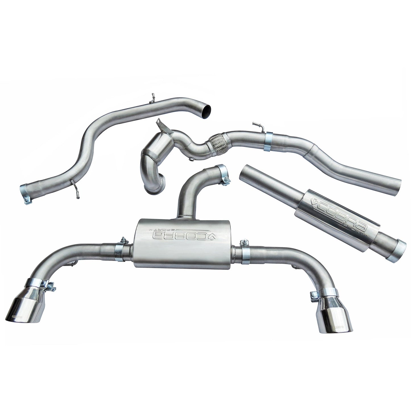 Cobra Exhaust VW Golf GTI (Mk7.5) 2.0 TSI (5G) (17-20) Turbo Back Performance Exhaust