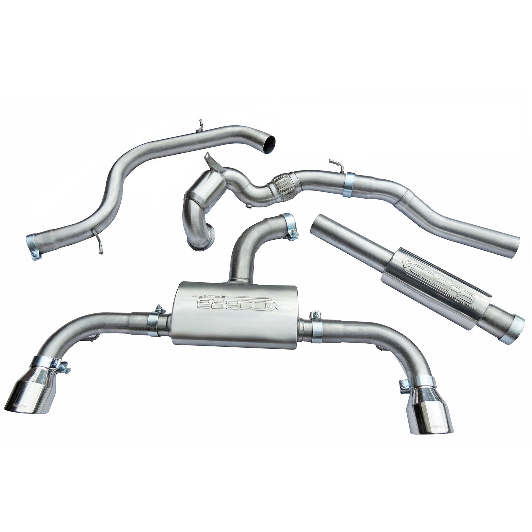 Cobra Exhaust VW Golf GTI (Mk7) 2.0 TSI (5G) (12-17) Turbo Back Performance Exhaust