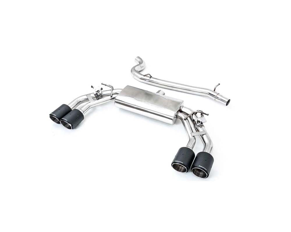 Stainless Steel Valvetronic Exhaust System Volkswagen T-Roc R 2.0 L TSI 2020+ with Carbon Tips | ML Performance Car Parts