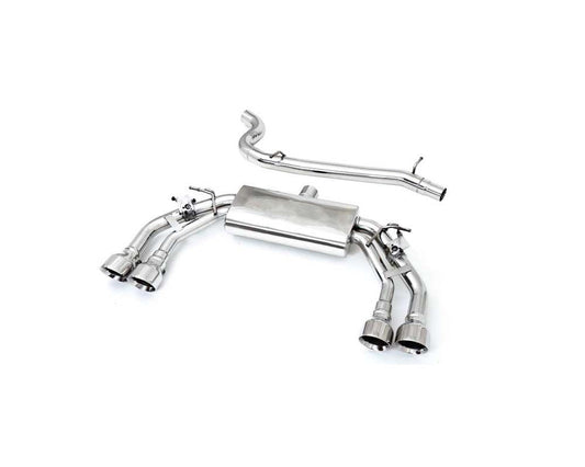Armytrix Stainless Steel Valvetronic Exhaust System Volkswagen T-Roc R 2.0 L TSI 2020+ with Gold Tips