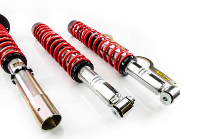 MTS Technik XMTSGWBM29 STREET COILOVER KIT W/ CAMBER ADJUST TOP MOUNTS (INOX) FOR BMW 7 (E23)