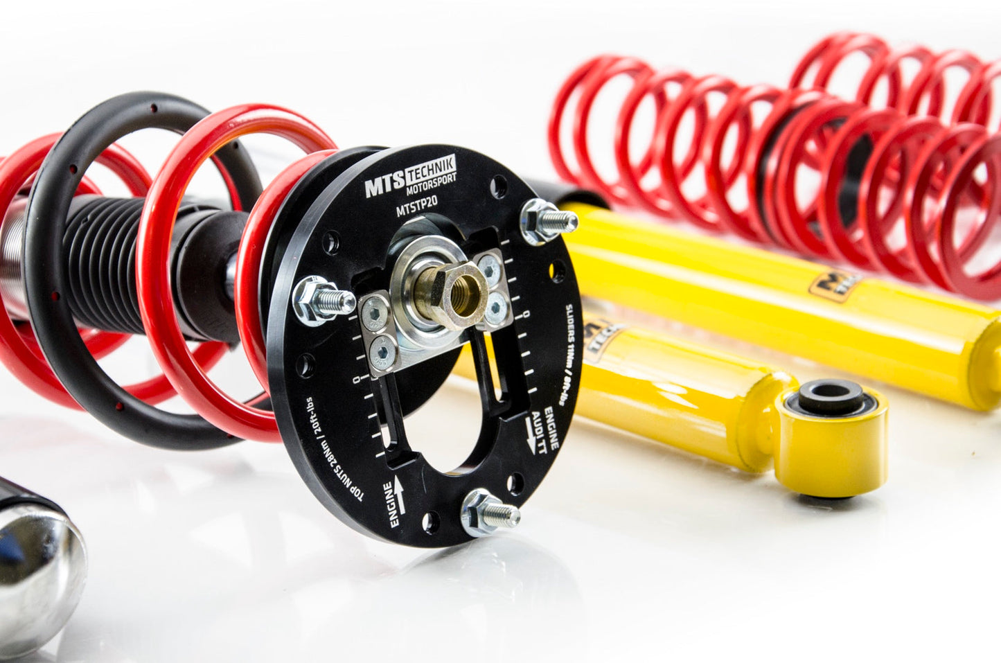 MTS Technik XMTSGWVW91-S STANCE COILOVER KIT W/ CAMBER ADJUST TOP MOUNTS (INOX) FOR VOLKSWAGEN TOURAN (1T3)