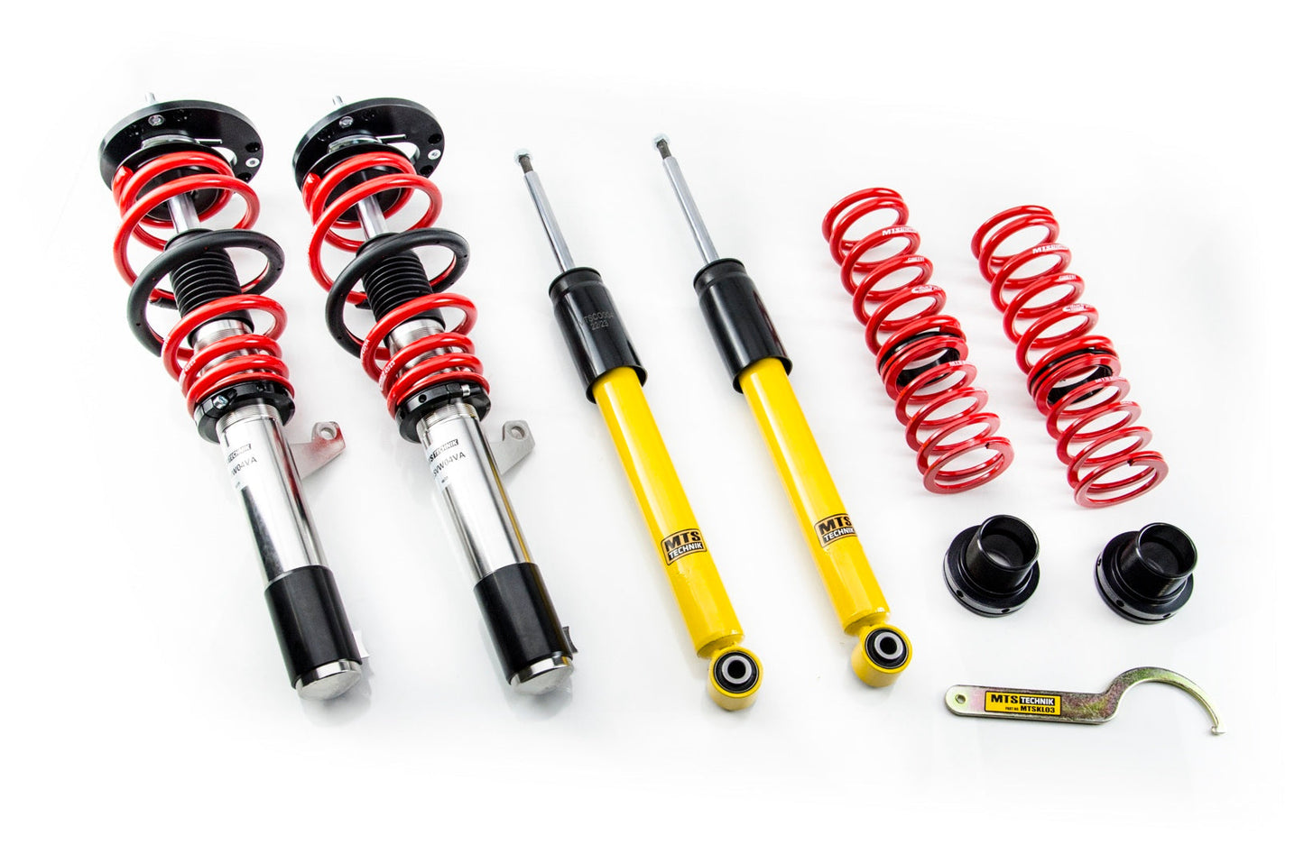 MTS Technik XMTSGWVW92-S STANCE COILOVER KIT W/ CAMBER ADJUST TOP MOUNTS (INOX) FOR VOLKSWAGEN TOURAN (1T3)