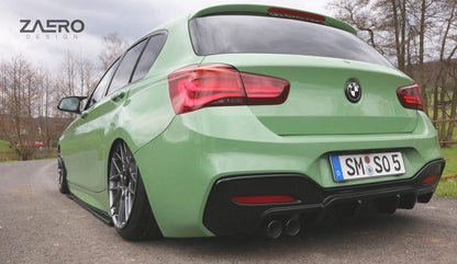 Zaero BMW F20 F21 LCI EVO-1 Rear Diffuser (Inc. 118i, 120i, 125i & M140i)