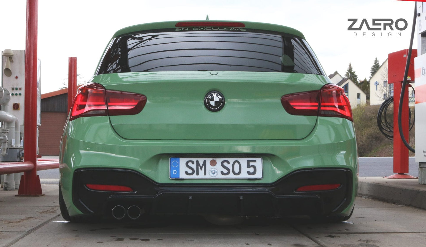 Zaero BMW F20 F21 LCI EVO-1 Rear Diffuser (Inc. 118i, 120i, 125i & M140i)