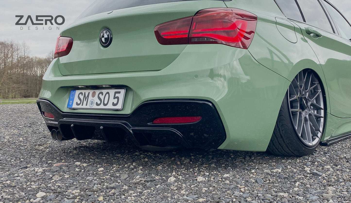 Zaero BMW F20 F21 LCI EVO-1 Rear Diffuser (Inc. 118i, 120i, 125i & M140i)