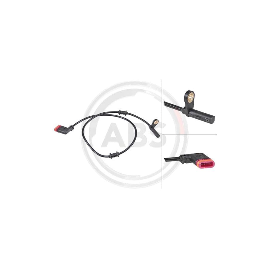 A.B.S. 30837 ABS Sensor suitable for MERCEDES-BENZ E-Class