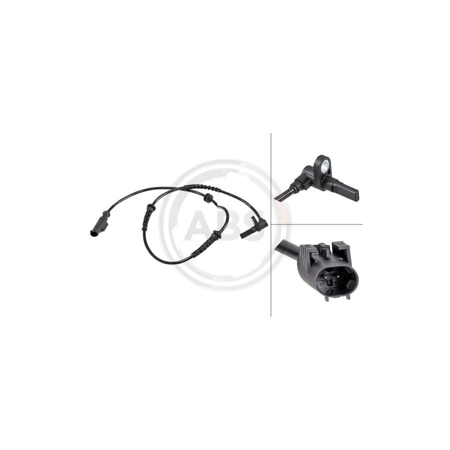 A.B.S. 31833 ABS Sensor for FIAT 500L (351, 352)