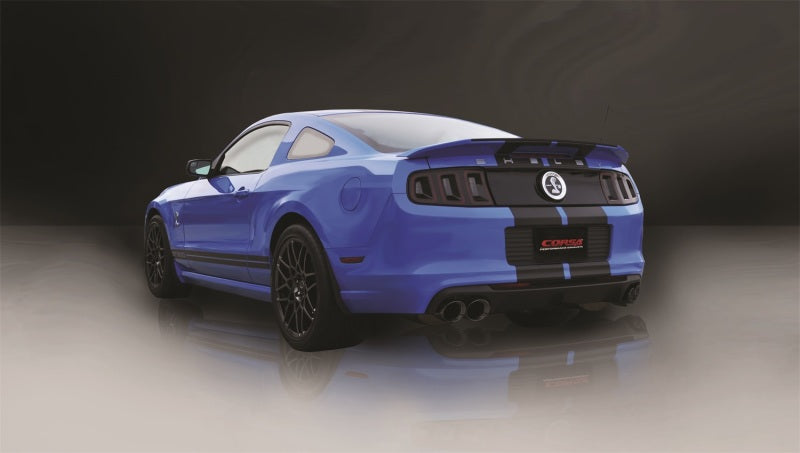 CORSA Performance Corsa 2013-2014 Ford Mustang Shelby GT500 5.8L V8 Black Sport Axle-Back + XO Exhaust