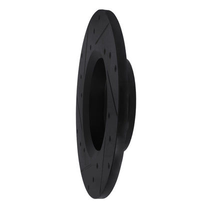 R1 Concepts R1 75-83 Toyota Pickup Front Right Drilled & Slotted Black Brake Rotor