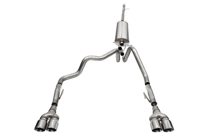 CORSA Performance Corsa 2022-2024 Chevrolet Silverado 1500 Cat-Back Dual Rear Exit with Twin 4in Polished Tips