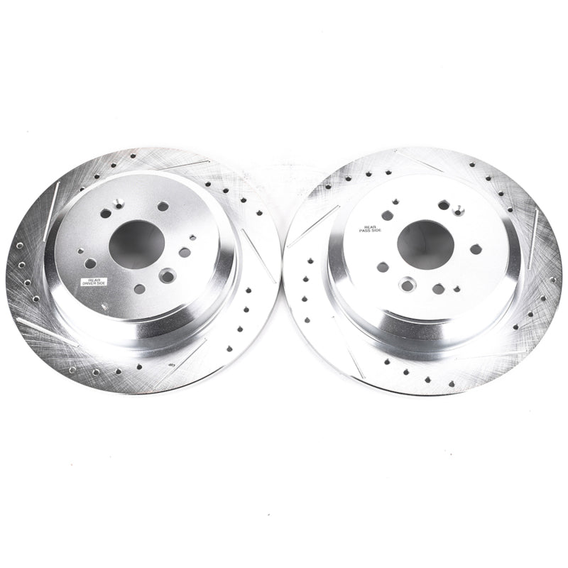 PowerStop Power Stop 14-16 Acura MDX Rear Evolution Drilled & Slotted Rotors - Pair